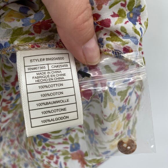 BB Dakota Steve Madden Fleetwood Flutter Floral Top Size Medium - Picture 5 of 10
